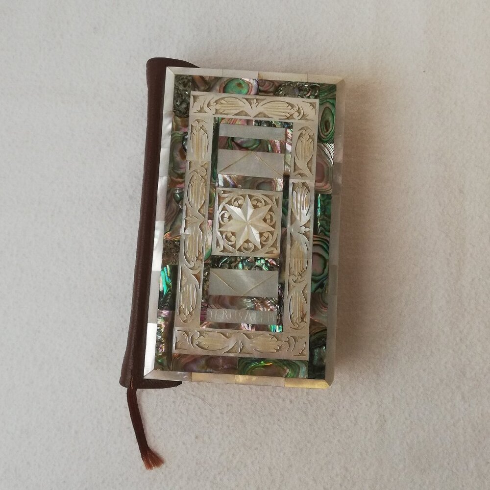 Vintage Holy Bible Abalone Mother of Pearl Bible Collins Press